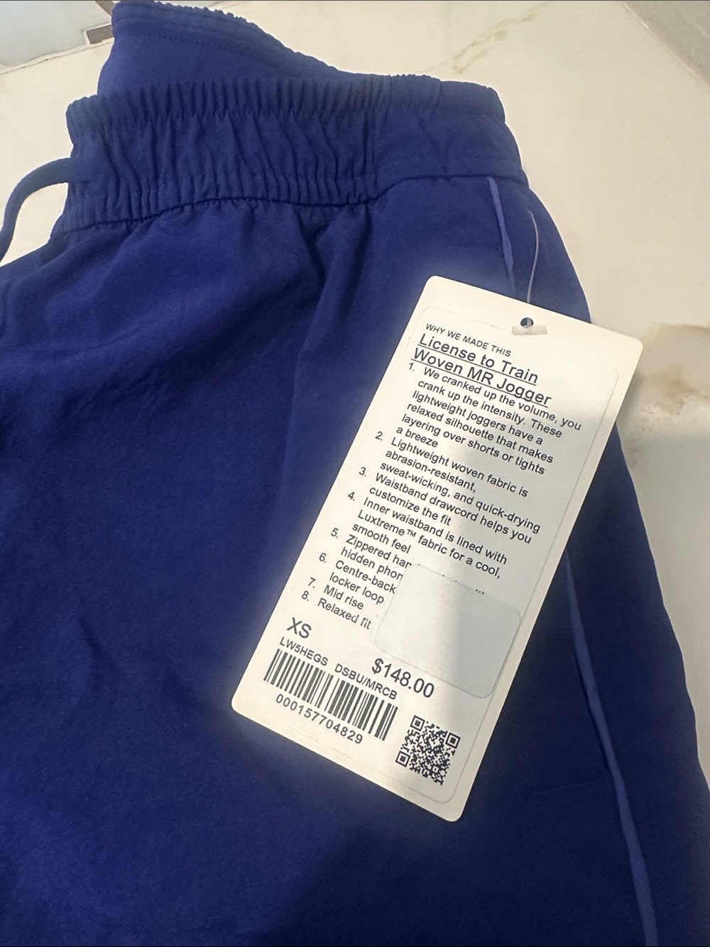 NWT Lululemon license to train woven MR jogger Size XS Deep Sea Blue - Picture 6 of 11